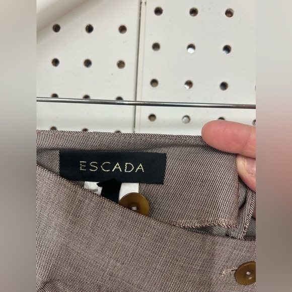 Escada Brown Straight Leg Pants - Picture 3 of 7